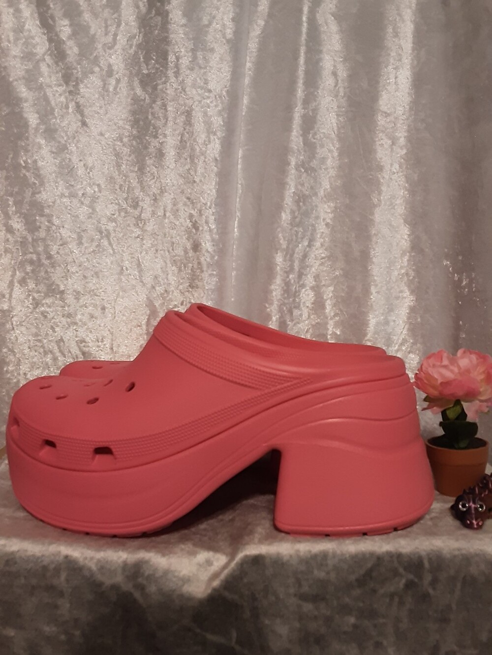 Crocs Siren Clog Platform Pink Womans 8 Mens 6 Iconic Comfort